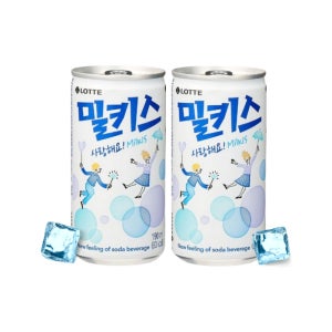 밀키스 190ml 60캔 (30캔 x 2박스) 미니 캔음료 탄산 음료수