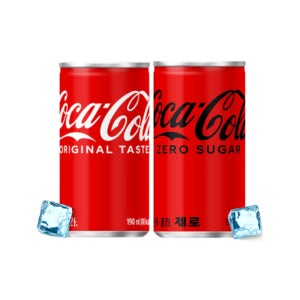 코카콜라 제로 콜라 190ml x 60캔 각30캔 미니 캔음료 음료수