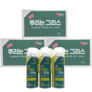타이거 파워 뿌리는구리스 박스 20개입 물구리스 스프레이그리스 420ml 윤활 녹방지 보호