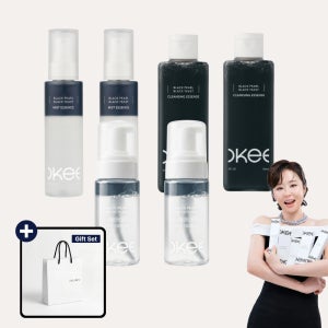 흑진주 흑효모 마이크로바이옴 엑소좀 버블 앰플 세럼 보습 탄력 케어 스킨 거품 에센스 클렌징 미스트 화장품 2+2+2