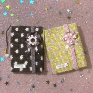 예약구매[코바늘 diy] 로제트 나라 땡땡이 공주님 북커버