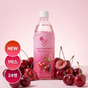 당쉼 스파클링 체리맛 애사비 탄산음료 제로음료 혈당관리 기능성표시식 500ml, 24개