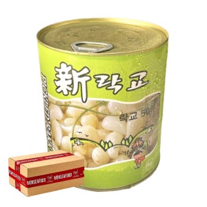원효 신 락교 캔 3S 원터치 일식 통조림 SSS 오싱고 업소용 대용량 3kg, 6개