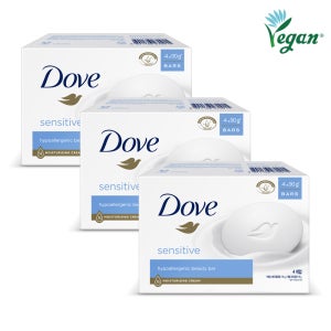 도브 비누 센스티브 뷰티 바, 90g, 12개
