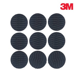 3M 초강력 듀얼락 찍찍이 벨크로 블랙 원형 테이프 40mm 6P