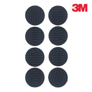 3M 초강력 듀얼락 찍찍이 벨크로 블랙 원형 테이프 30mm 8P
