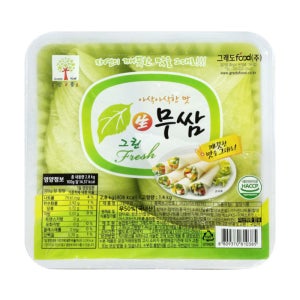 그래도푸드 웰빙 와사비 쌈무 고기쌈 무쌈 2.8kg, 4개