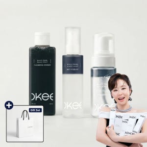 흑진주 흑효모 마이크로바이옴 엑소좀 버블 앰플 세럼 보습 탄력 케어 스킨 거품 에센스 클렌징 미스트 화장품 1+1+1