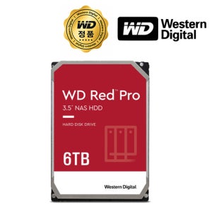 WD RED PRO HDD 6TB WD6005FFBX 나스용 (3.5HDD/ SATA3/ 7200rpm/ 256MB/ CMR)