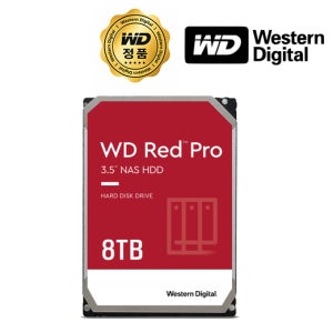 WD RED PRO HDD 8TB WD8005FFBX 나스용 (3.5HDD/ SATA3/ 7200rpm/ 256MB/ CMR)