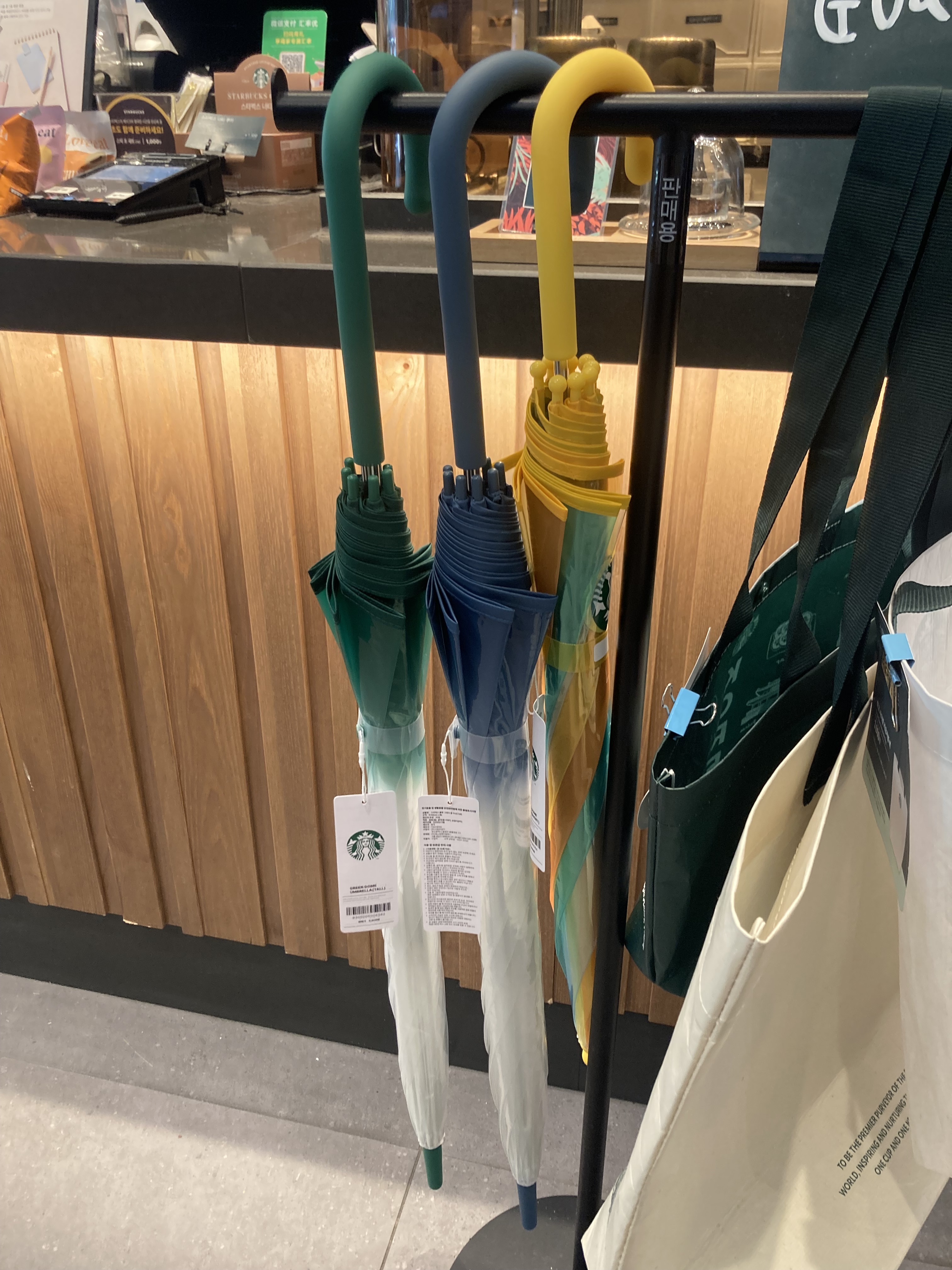 스타벅스 투명 장우산 돔 우산 스벅 여름 MD