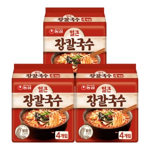 농심 얼큰 장칼국수 103g, 12개