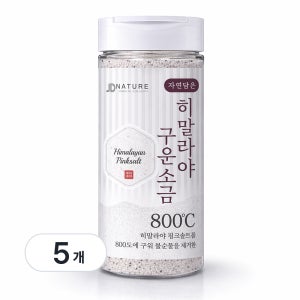자연담은 히말라야 800도 구운 핑크솔트 천연 미네랄 소금 250g, 5개