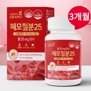 헤모철분 25 비햄철 비헴철 임산부 수유부 여성 어린이 청소년 철분 약3개월분