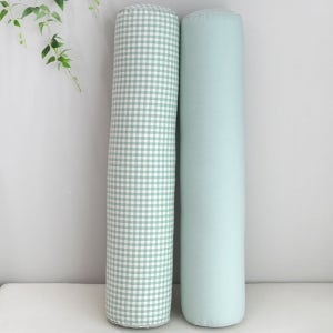 코튼데코 솜포함 민트 순면 바디필로우 임산부 롱 쿠션 원통형 옆으로 자는 긴 전신 베개