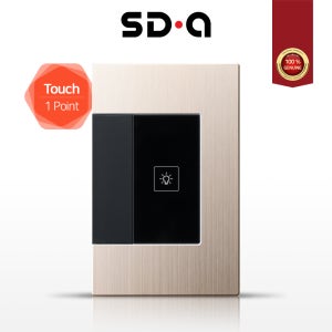 SDA 신동아ES 네오티마 샴페인골드 전자식 터치 1구 스위치