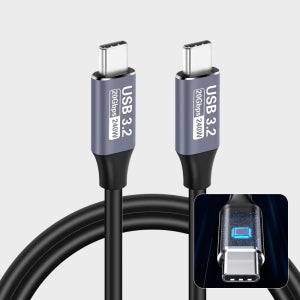 A054 C to C PD 아이폰 아이패드 삼성 호환 초고속 충전 케이블 Gan2 240W, 3m, 블랙실버