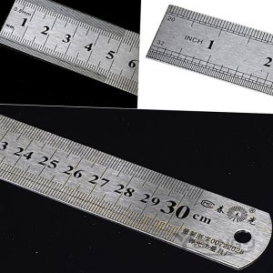 영제이 스틸 자 30cm 쇠자 철자 다용도자 문구자 철제자 절단자