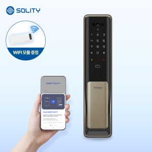 [wifi 모듈 증정]솔리티 P6100-V 3D 정맥인식 IoT 스마트도어락 푸시풀도어락 카드키 번호키 앱연동 Wi-Fi