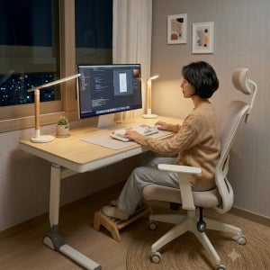 1인용 컴퓨터책상 우드 서재공부책상 800x600mm, 프리미엄 모던우드