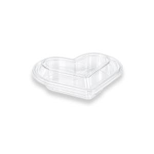 TY 하트용기 소 500개 300ml 과일 쿠키 샐러드 포장 배달