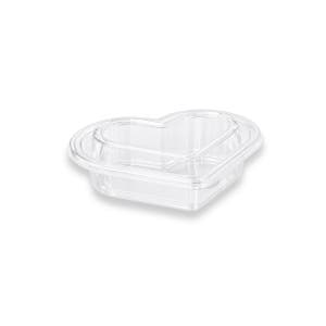 TY 하트용기 소 500개 300ml 과일 쿠키 샐러드 포장 배달