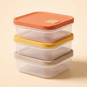 마르쿠진 실리콘 냉동밥 보관용기 350ml 1종, 3P, 1세트
