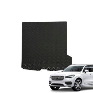 디케이몰 적재함 매트 바닥 체크판 방수 화물칸 고무 매트 볼보 XC90 5인승, 트렁크, 블랙