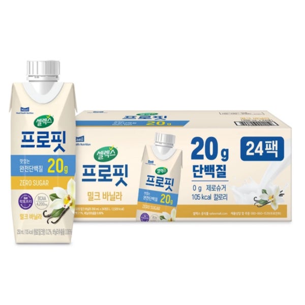셀렉스 프로핏 밀크 바닐라 250ml x 24팩