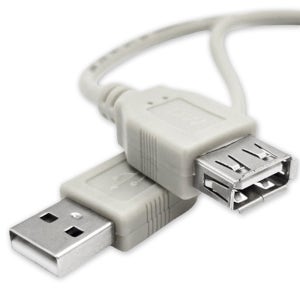 칼론 USB 연장케이블 (암-수) 0.5M 어댑터 선 컴퓨터 PC 데이터 외장하드 전원