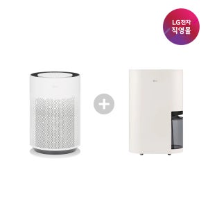 [LG전자 직영]LG 퓨리케어 공기청정기+제습기 세트 (AS186HWWA+DQ185MEGA)