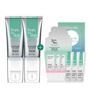 [샘플팩 10매 증정] [각질리셋팩] 프롬더스킨 글루타치온 콜라겐 필오프팩 50ml, 2개