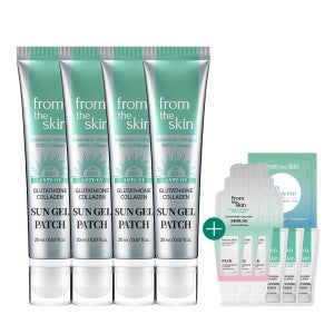 [샘플팩 10매 증정] 프롬더스킨 글루타치온 콜라겐 선 젤 패치 20ml, 4개