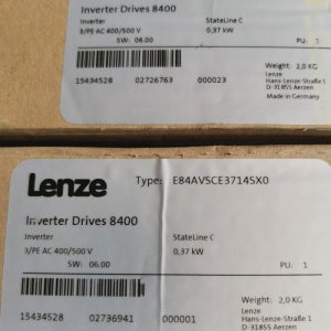 렌제 8400 시리즈 E84AVSCE3714SX0 인버터 0.37kw/380v