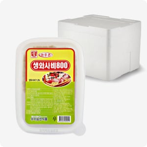 [다인] 냉동 생와사비 (도시락형) 아주존 국내가공 익식 고추냉이 업소용 800g, 12개