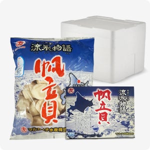 [다인] 일본 호타테 가리비관자 (3S) 북해도 횟감용 41-50미 1kg, 2개