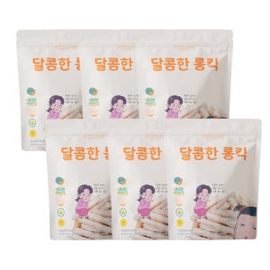 올바름 떡뻥 아기과자 돌아기 간식 달콤한 롱킥 6봉