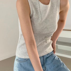 모먼트 moment 26ss 와플 데일리 여름나시 바이오워싱 (5col)