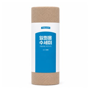 이너홈 일회용 수세미 설거지 베이지, 60개입, 1개