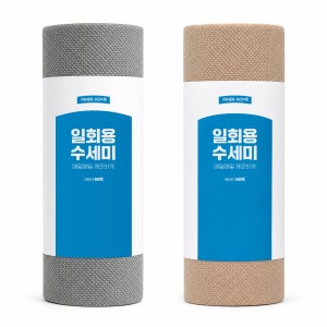 이너홈 일회용 수세미 설거지 그레이+베이지, 60개입, 2개