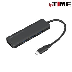ipTIME UC305HDMI2 USB-C 멀티허브 5포트 4K 60Hz HDMI 100W PD 충전