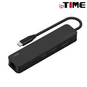 IPTIME UC306HDMI2-1G USB3.2 TYPE-C 기기비트 랜 어댑터 6IN1 멀티 허브 USB 100W PD HDMI