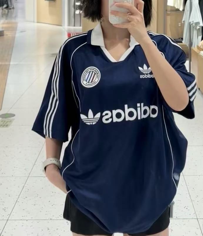 아디다스 오리지널 삼바 풋볼 저지 네이비 반팔 티셔츠 KC0127