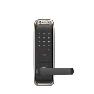 솔리티 M600 IoT 스마트도어락 무타공 손잡이도어락 카드키 번호키 앱연동 Wi-Fi