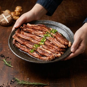 명품갈비 꽃갈비 미트온리 밥도둑 한입 LA갈비 500g, 2개
