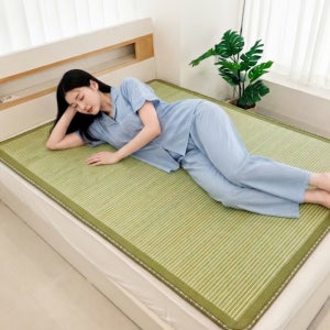 여름 시원한 국내제작 쿨링 대나무 돗자리 더블 150x190cm
