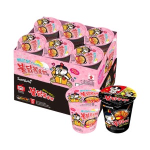 불닭볶음면+까르보불닭볶음면 소컵 150g, 12개