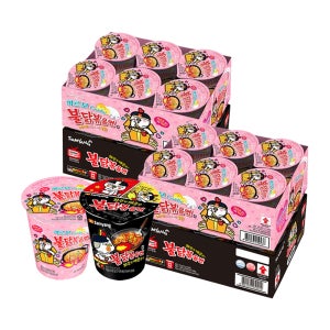 불닭볶음면+까르보불닭볶음면 소컵 150g, 24개