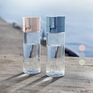 휴대용 보틀형 정수 물병 0.6L 2개 세트