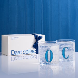 다트콜렉티브 클로시브 메시지 락글라스 2P 세트 (370ml) 알파벳컵 이니셜컵